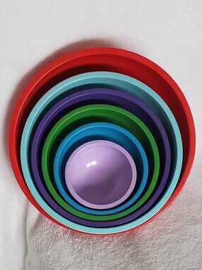 GHP nesting bowl set melamine Set of 6 HTF! Vintage Discontinued EUC!